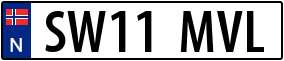 Truck License Plate